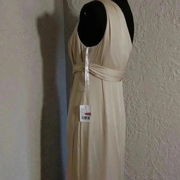 Dessy collection One Shoulder Satin Gown size 4 Regular nwt - Picture 9 of 10